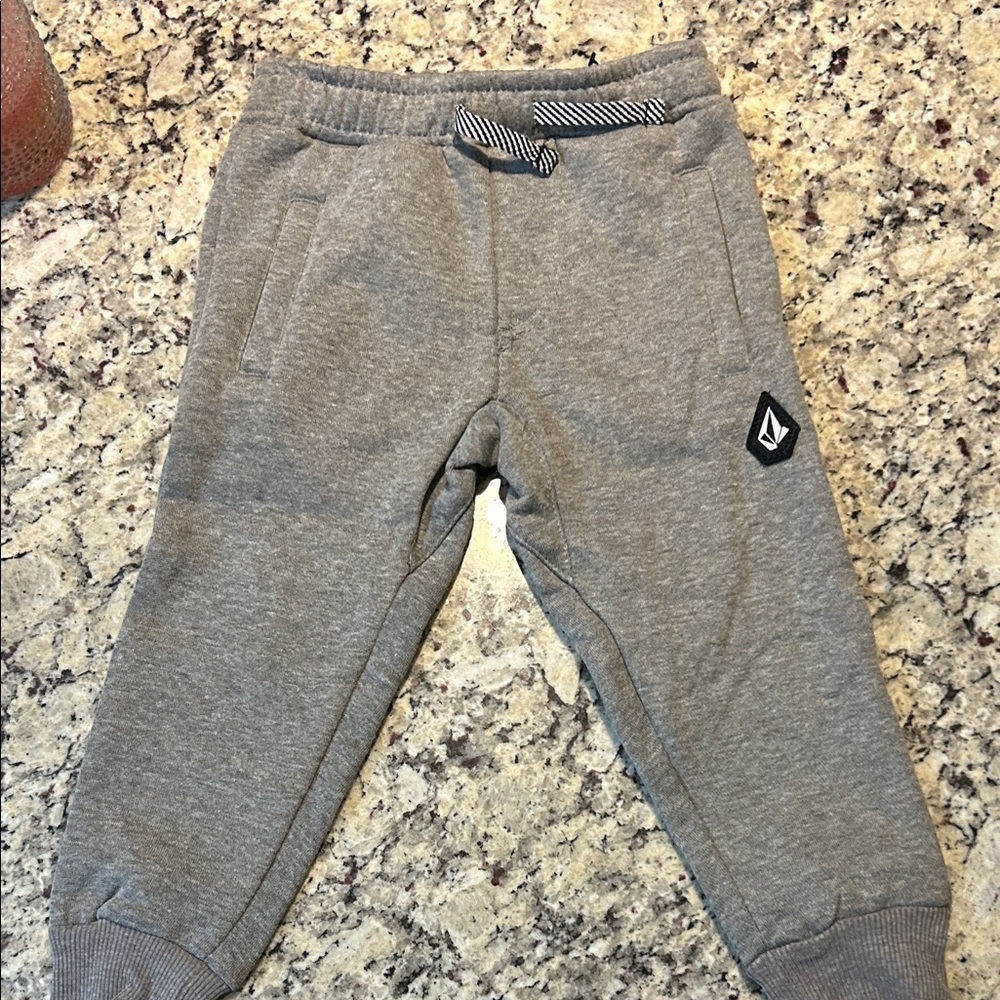 Volcom Kids Gray Sweatpants with Logo